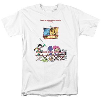Teen Titans Go To The Movies Poster Short Sleeve Adult T-shirt