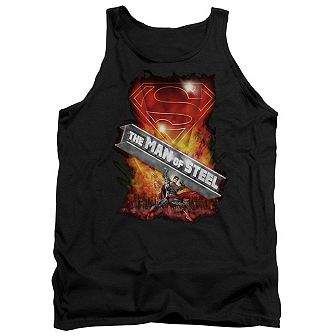Superman Steel Girder Adult Tank Top