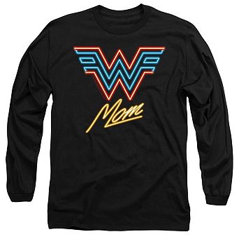 Wonder Woman 84 Wonder Mom Neon Long Sleeve Adult T-shirt