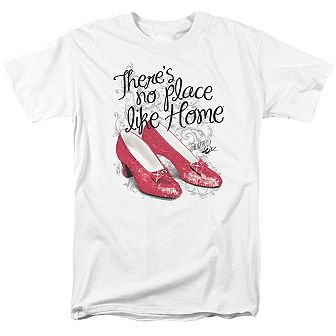 Wizard Of Oz Ruby Slippers Short Sleeve Adult T-shirt
