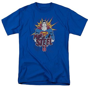 Superman Steel Pop Short Sleeve Adult T-shirt