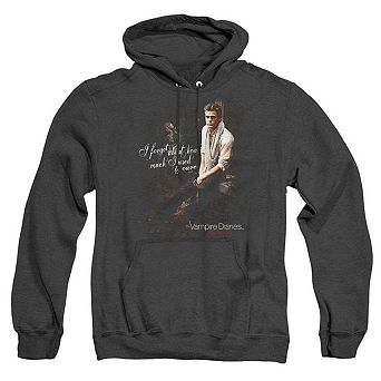 Vampire Diaries I Used To Care Adult Heather Hoodie