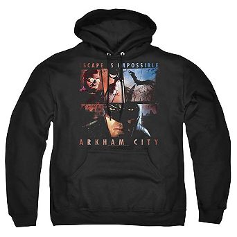 Batman Arkham City Escape Is Impossible Adult Pull Over Hoodie