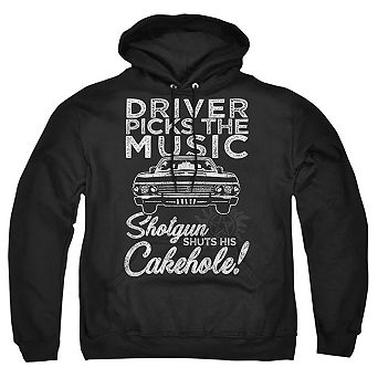 Supernatural Driver Picks Music Adult Pull Over Hoodie