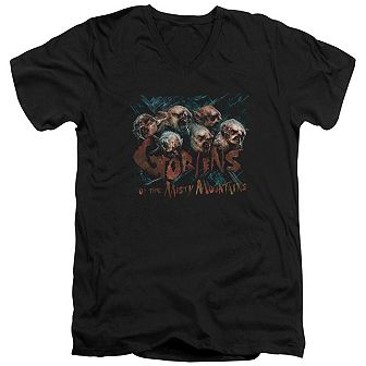 The Hobbit Misty Goblins Short Sleeve Adult V Neck T-shirt
