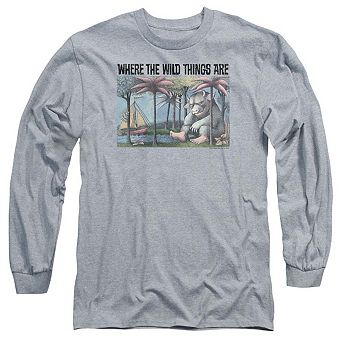 Where The Wild Things Are Cover Art Long Sleeve Adult T-shirt