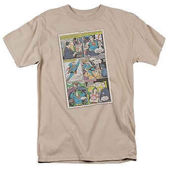 Superman Vintage Comic Short Sleeve Adult T-shirt