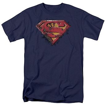 Superman Rusted Shield Short Sleeve Adult T-shirt