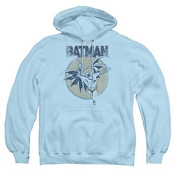Batman Swinging Bat Adult Pull Over Hoodie