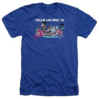 Teen Titans Go Like Pros Yo Adult Heather T-shirt