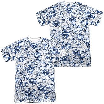 Superman Super Is The Man Short Sleeve Adult 100% Poly Crew T-shirt
