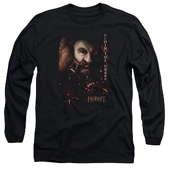 The Hobbit Gloin Poster Long Sleeve Adult T-shirt