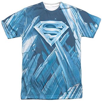 Superman Solitude Short Sleeve Adult 100% Poly Crew T-shirt
