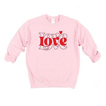 Love Heart Stacked Sweatshirt