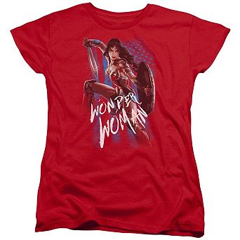 Wonder Woman Movie American Hero Short Sleeve Womens T-shirt