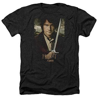 The Hobbit Baggins Poster Adult Heather T-shirt