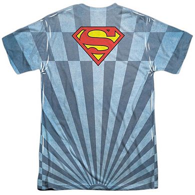 Superman Super Climb Short Sleeve Adult Poly Crew T-shirt