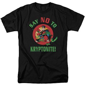 Superman Say No To Kryptonite Short Sleeve Adult T-shirt