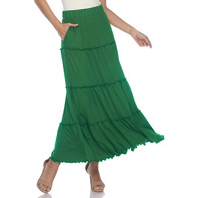 Women's Tiered Maxi Skirt