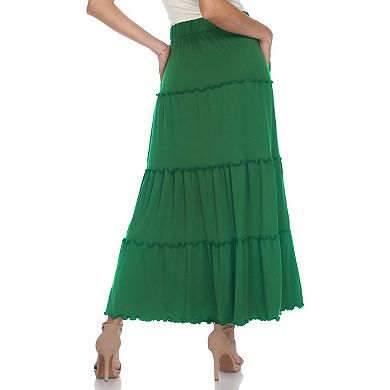 Women's Tiered Maxi Skirt