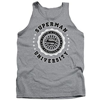 Superman Superman University Adult Tank Top