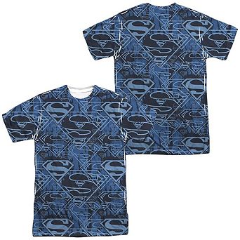 Superman Shielded Short Sleeve Adult 100% Poly Crew T-shirt