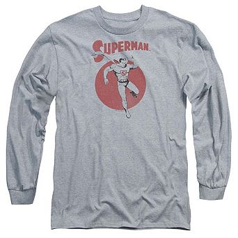 Superman Vintage Sphere Long Sleeve Adult T-shirt