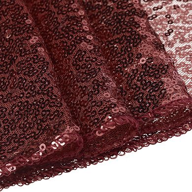 Wedding Decorative Sparkly Sequin Glitz Glitter Table Runner 1 Pack 12" X 108"