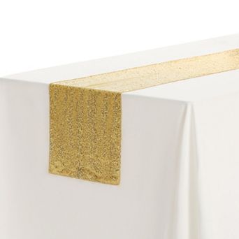 Wedding Decorative Sparkly Sequin Glitz Glitter Table Runner 1 Pack 12" X 108"