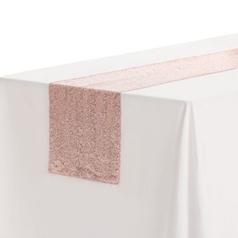Wedding Decorative Sparkly Sequin Glitz Glitter Table Runner 1 Pack 12" X 108"