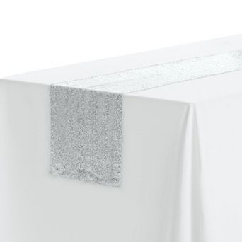 Wedding Decorative Sparkly Sequin Glitz Glitter Table Runner 1 Pack 12" X 108"