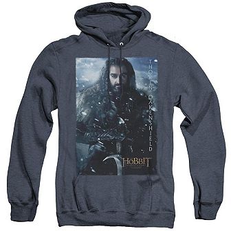 The Hobbit Thorin Poster Adult Heather Hoodie
