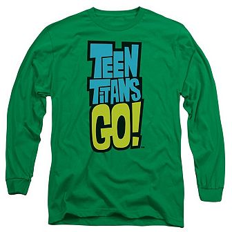 Teen Titans Go Logo Long Sleeve Adult T-shirt