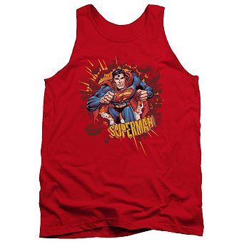 Superman Sorry About The Wall Adult Tank Top