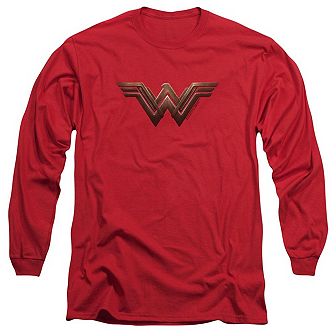 Wonder Woman Movie Wonder Woman Logo Long Sleeve Adult T-shirt