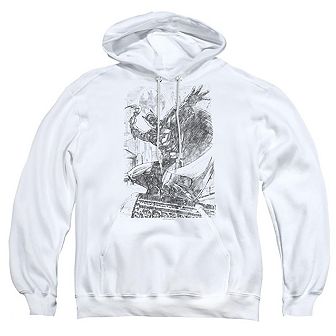 Batman Pencil Batarang Throw Adult Pull Over Hoodie