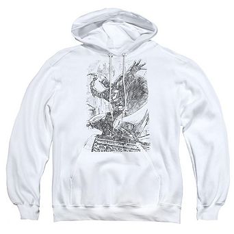 Batman Pencil Batarang Throw Adult Pull Over Hoodie