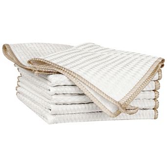 6 pack Soft Reusable Absorbent Lint Free Lightweight Kitchen Towel 11" x 11"