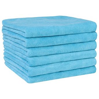 Cleaning Absorbent Microfiber Quick Drying Kitchen Towels 6 pc 14" X 30"