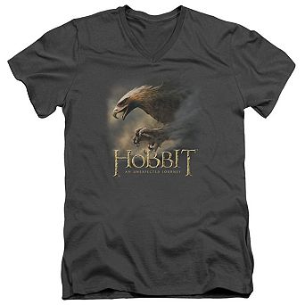 The Hobbit Great Eagle Short Sleeve Adult V Neck T-shirt
