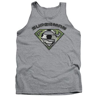 Superman Soccer Shield Adult Tank Top