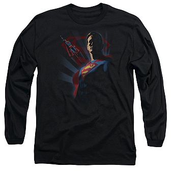 Superman Super Deco Long Sleeve Adult T-shirt