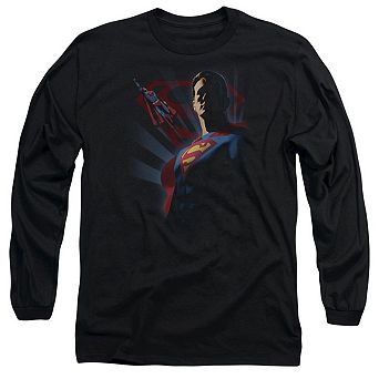 Superman Super Deco Long Sleeve Adult T-shirt