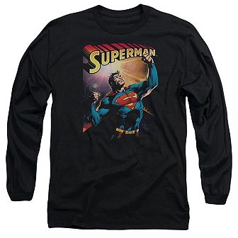 Superman Victory Long Sleeve Adult T-shirt