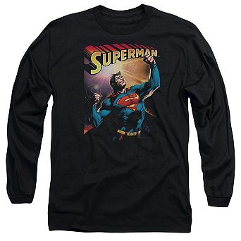 Superman Victory Long Sleeve Adult T-shirt
