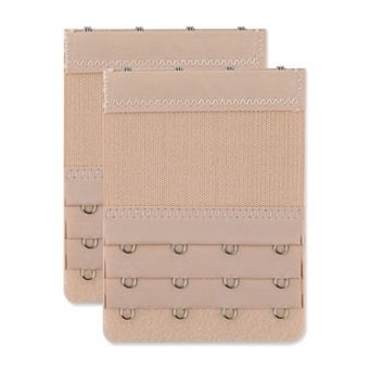 Bra Extenders 3-Row 4-Hook Elastic Bra Extension 2 Packs