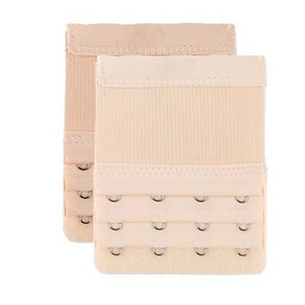 Bra Extenders 3-Row 4-Hook Elastic Bra Extension 2 Packs