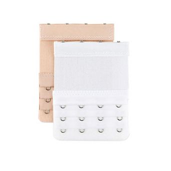 Bra Extenders 3-Row 4-Hook Elastic Bra Extension 2 Packs