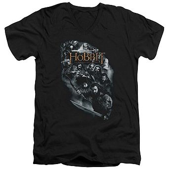 The Hobbit Cast Of Characters Short Sleeve Adult V Neck T-shirt