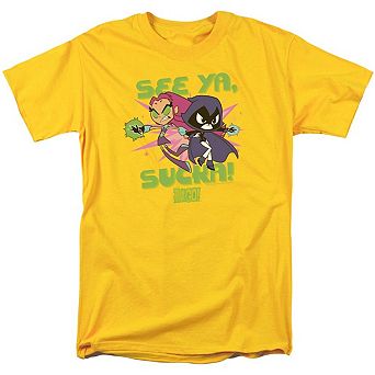 Teen Titans Go See Ya Short Sleeve Adult T-shirt